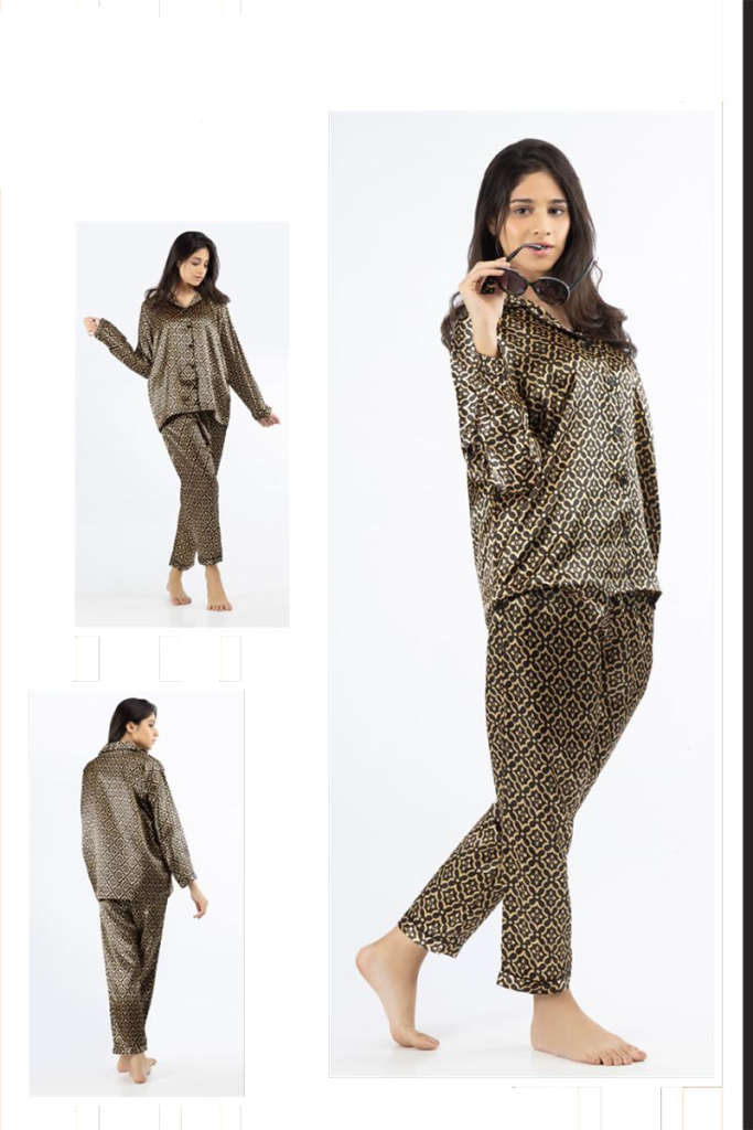 Mandala Print Silk Nightwear Set