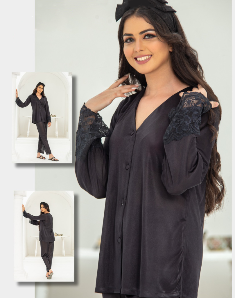 Dreamy Silk Nightwear Set (Full Sleeves)