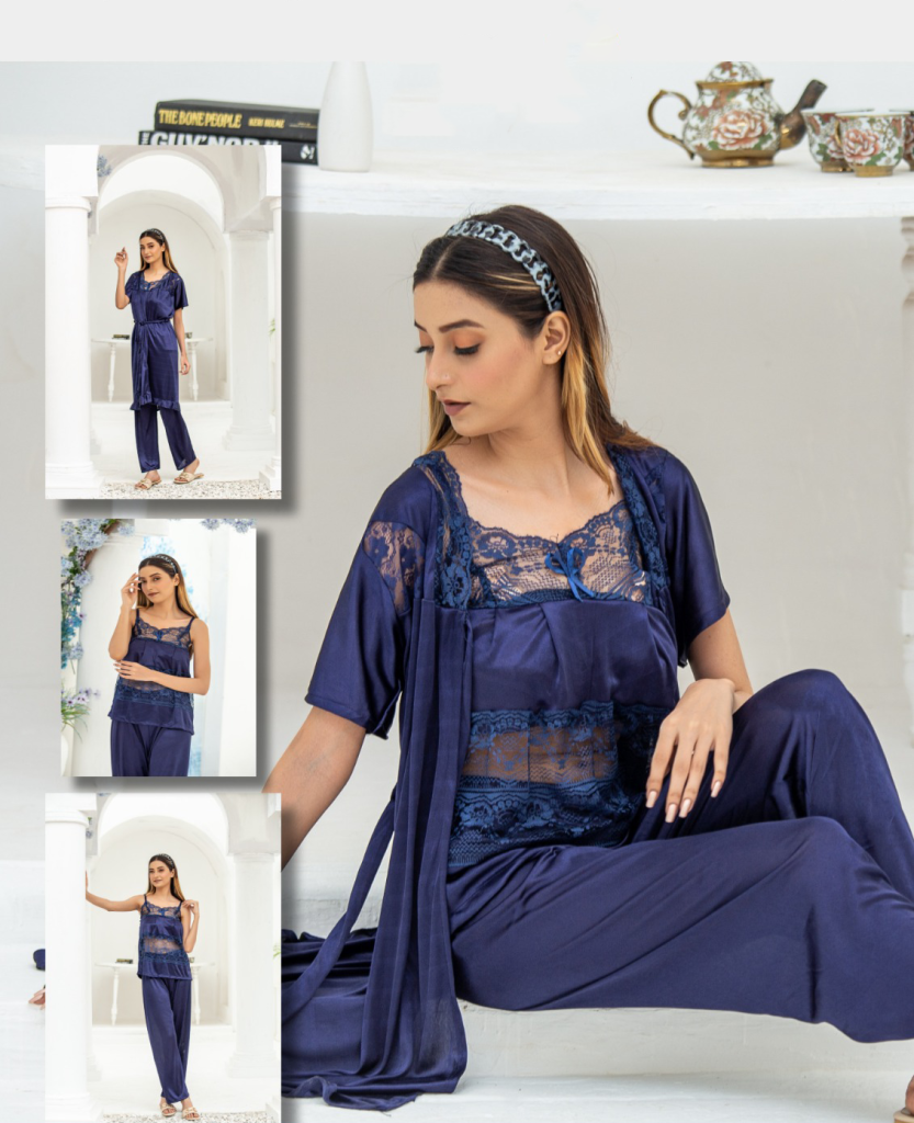 Crimson Lace Night Gown