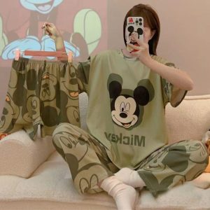 Mickey Printed Tee & Shorts Set