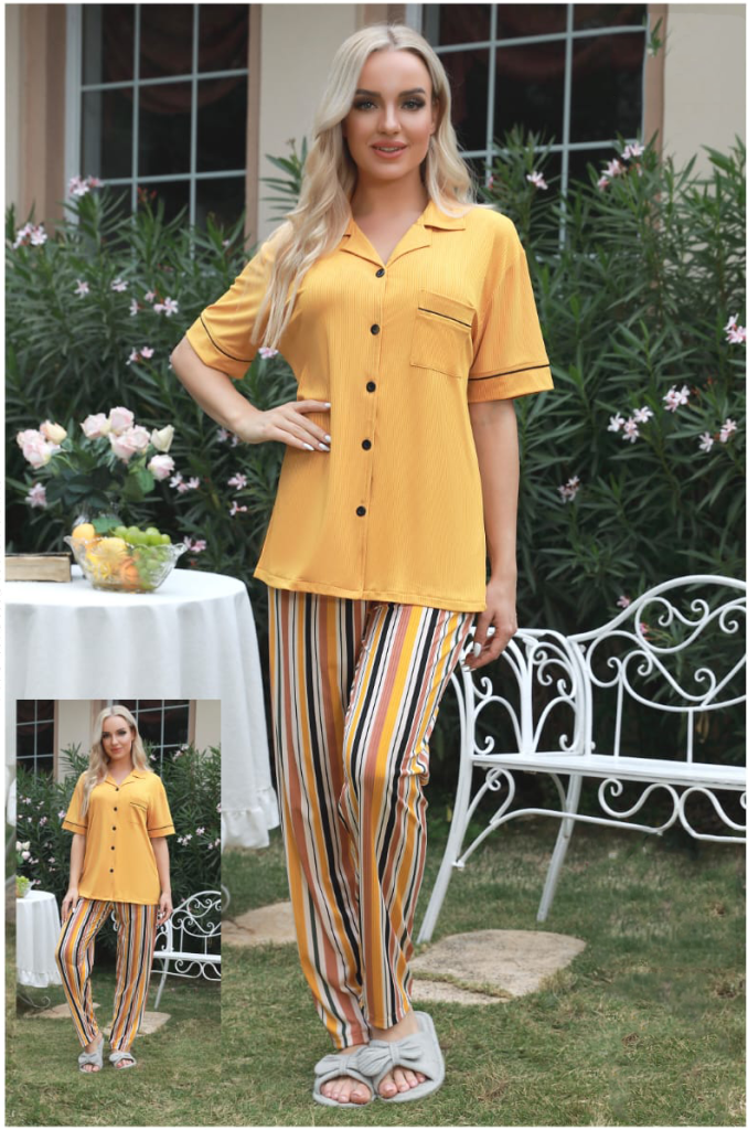 Golden Stripes Comfort PJ Set