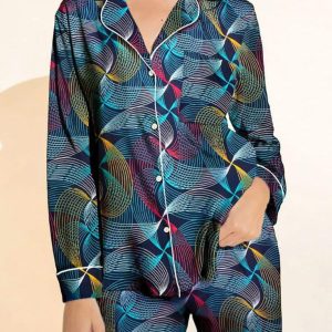 women wearing printed Pajama long wear