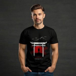 Men's Cotton T-Shirt (Born for the Battle)