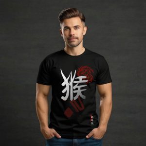 Black printed t shirt