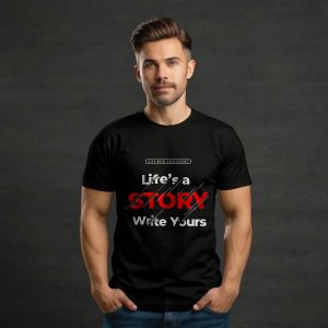 Black printed t shirt