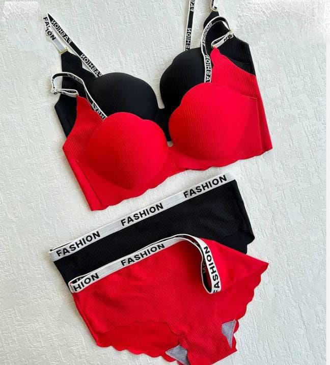 Flower V-Cut Bra Panty Set | Victoria Secret Style - Image 3
