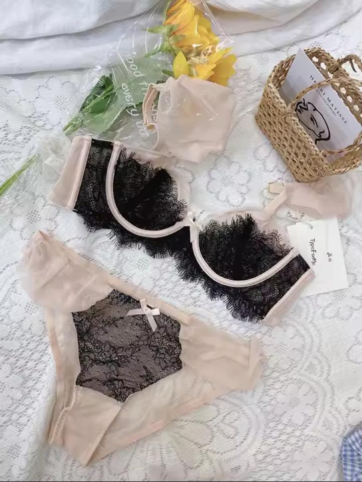 Front line lace Bra Panty Set | Victoria Secret Style