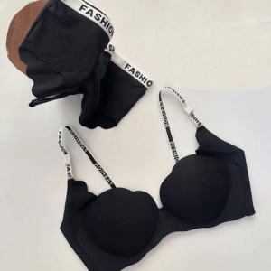 Flower V-Cut Bra Panty Set | Victoria Secret Style