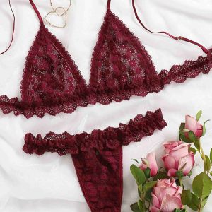 Ruby Lace Net Bra Set | Lingerie for Women
