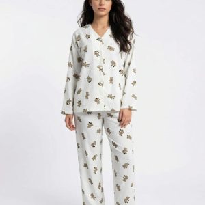Sweet Heart Comfy PJs | Turkish Soft Linen Night Suit