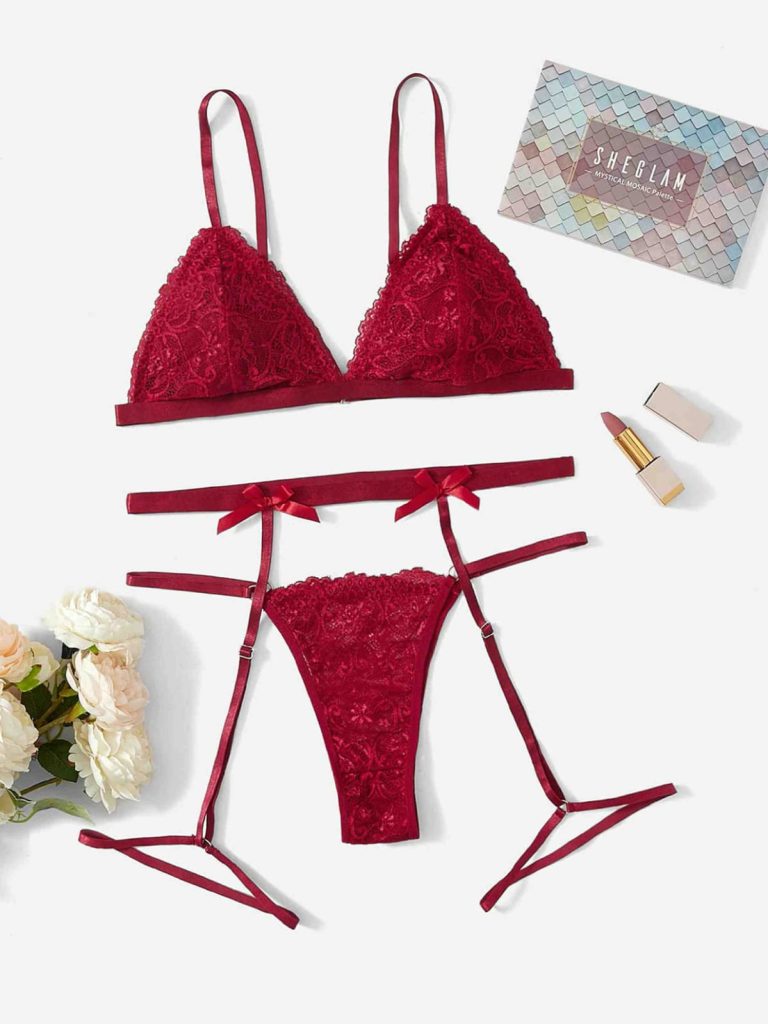 Scarlet Lace Net Bra Set | Lingerie for Women